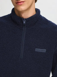 Storm Half Zip Fleece - Sky Captain Selected Homme