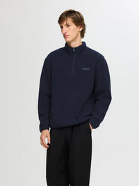 Storm Half Zip Fleece - Sky Captain Selected Homme