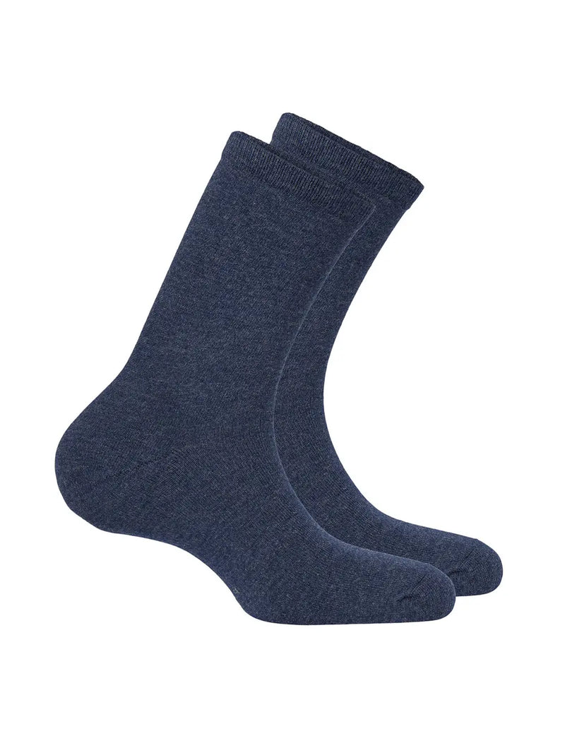 Strømper 2-pack Bambus - Blue Melange The Product