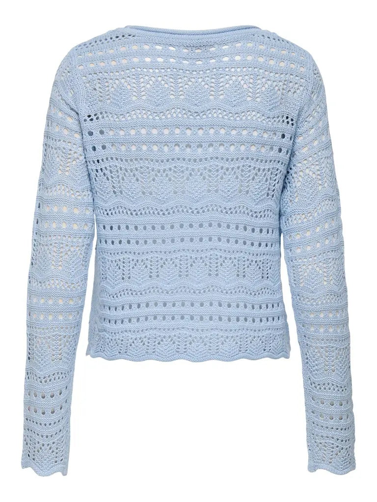 Sun Lay Strikkegenser - Cashmere Blue JDY