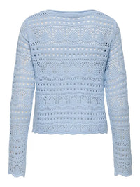 Sun Lay Strikkegenser - Cashmere Blue JDY