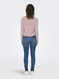 Sun Lay Strikkegenser - Chalk Pink JDY