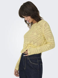 Sun Lay Strikkegenser - French Vanilla JDY