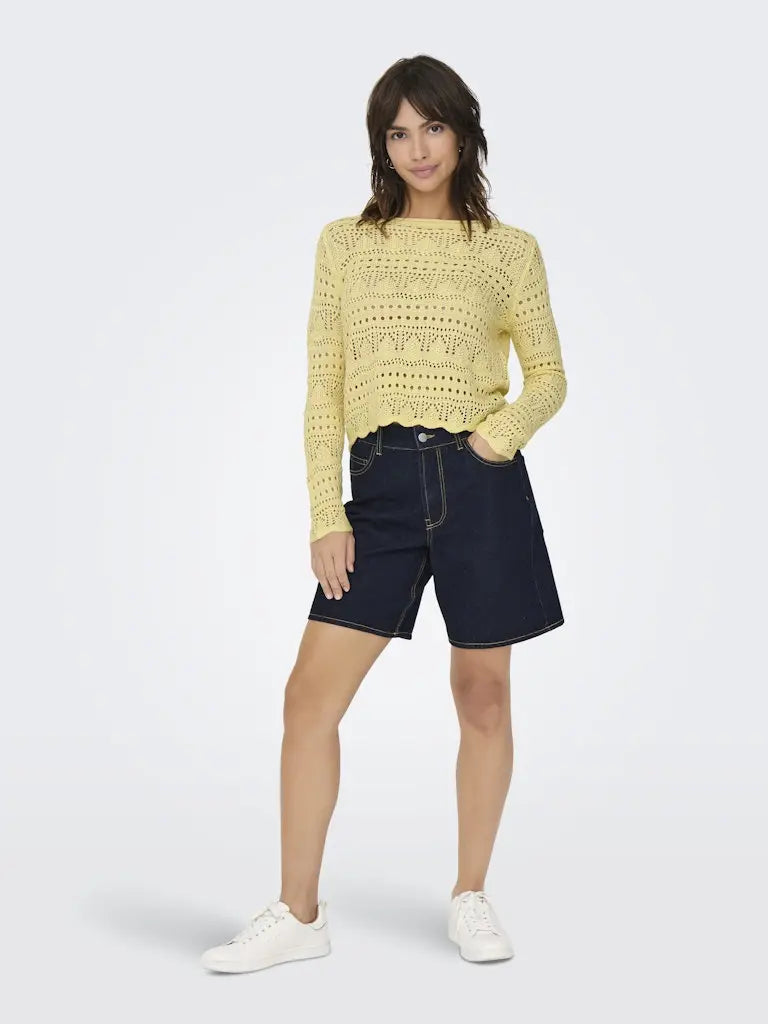 Sun Lay Strikkegenser - French Vanilla JDY