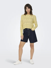 Sun Lay Strikkegenser - French Vanilla JDY