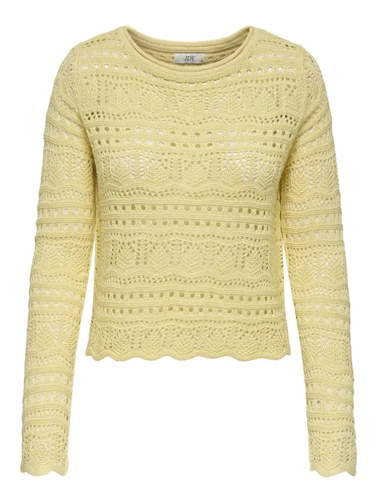 Sun Lay Strikkegenser - French Vanilla JDY