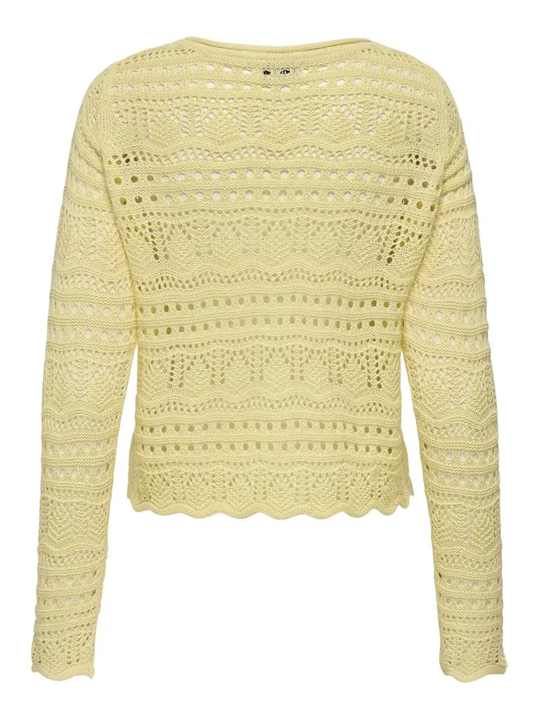 Sun Lay Strikkegenser - French Vanilla JDY