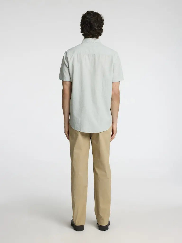 Sun Regular Linskjorte SS - Iceberg Green Selected Homme