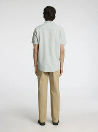 Sun Regular Linskjorte SS - Iceberg Green Selected Homme