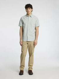 Sun Regular Linskjorte SS - Iceberg Green Selected Homme