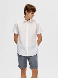 Sun Regular Linskjorte SS - White Selected Homme