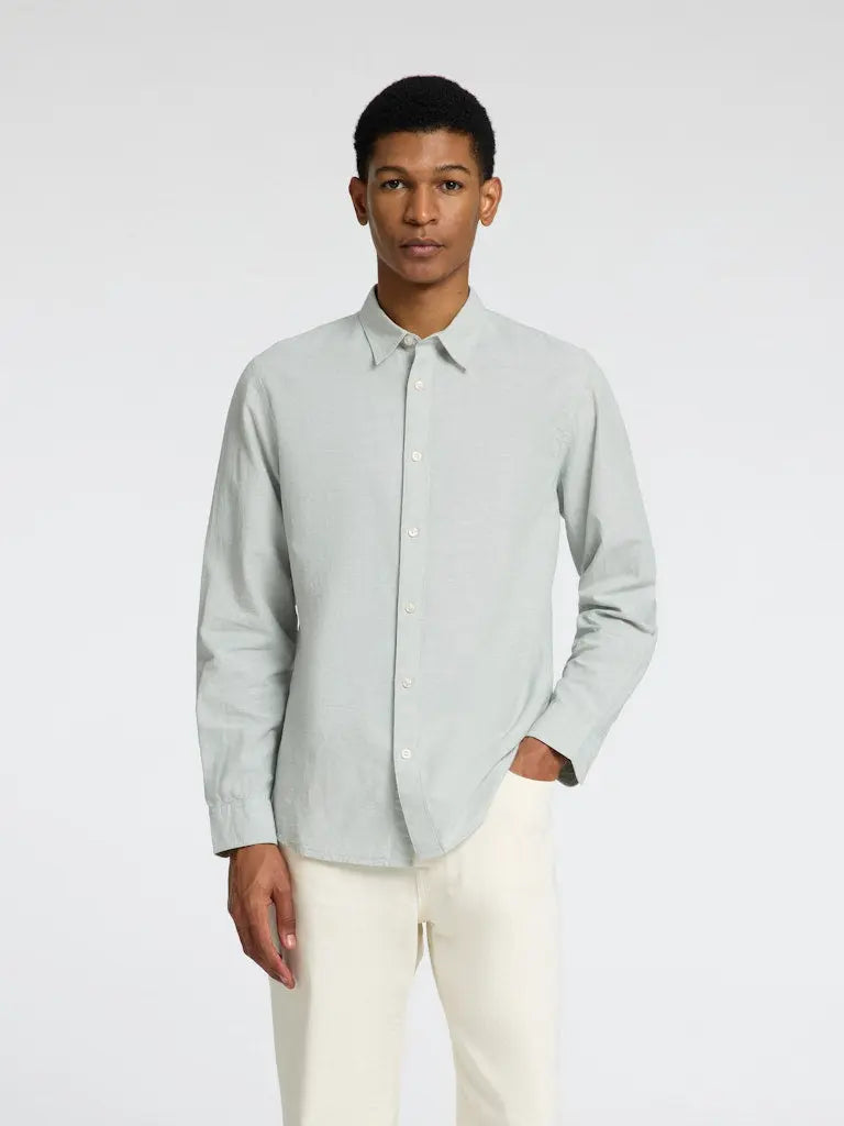 Sun Slim Linskjorte - Iceberg Green Selected Homme