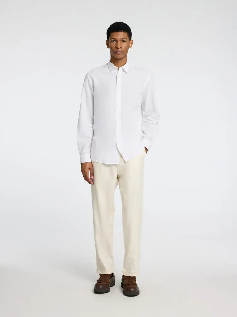 Sun Slim Linskjorte - White Selected Homme