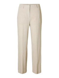 Tania-Rita Lin Wide Pants - Nomad Detail Melange Selected Femme