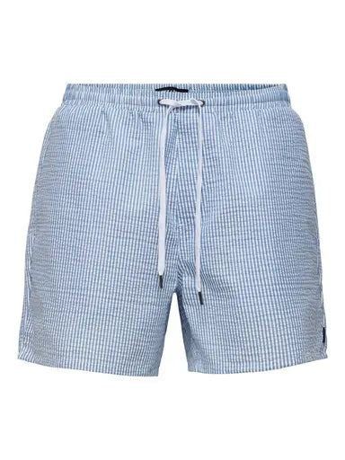 Ted Badeshort Seersucker - Quiet Harbor Only & Sons