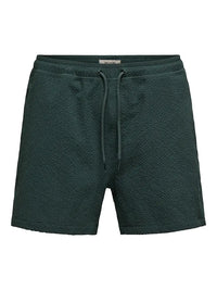 Ted Badeshorts Life Seersucker - Darkest Spruce Only & Sons