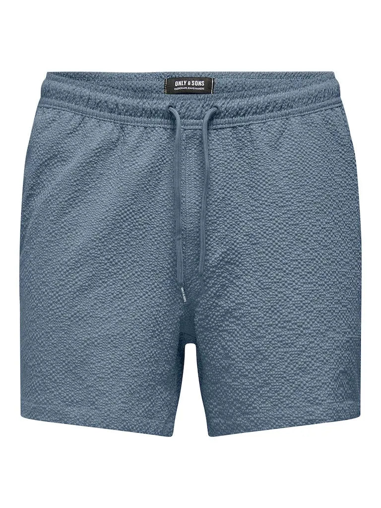 Ted Badeshorts Life Seersucker - Flint Stone Only & Sons