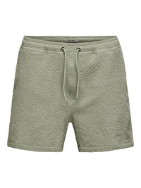 Ted Badeshorts Life Seersucker - Seagrass Only & Sons