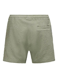 Ted Badeshorts Life Seersucker - Seagrass Only & Sons