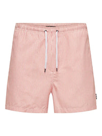 Ted Badeshorts Seersucker - Porcelain Rose Only & Sons