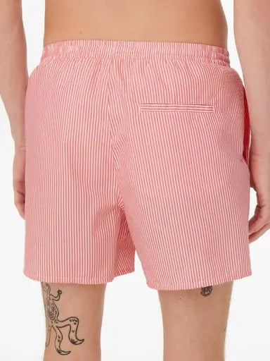 Ted Badeshorts Seersucker - Porcelain Rose Only & Sons