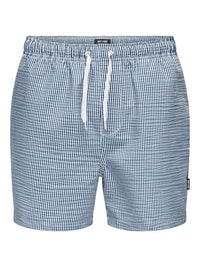 Ted Stripe Badeshorts Seersucker - Quiet Harbor Only & Sons