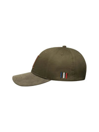 Les Deux Baseball Caps Suede - Olive Night/Terracotta Les Deux