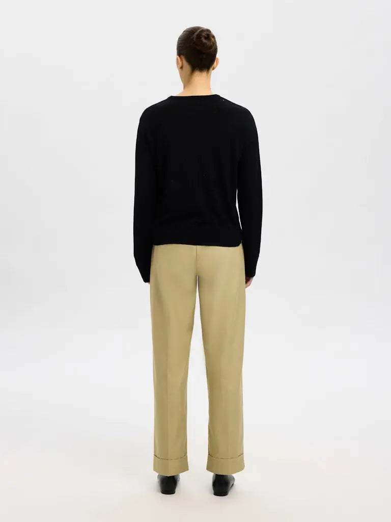 Thea Merinoull genser - Black Selected Femme