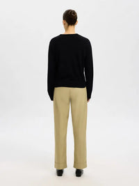 Thea Merinoull genser - Black Selected Femme