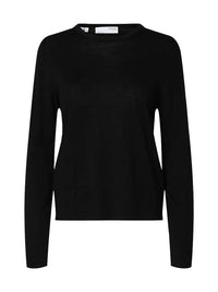Thea Merinoull genser - Black Selected Femme