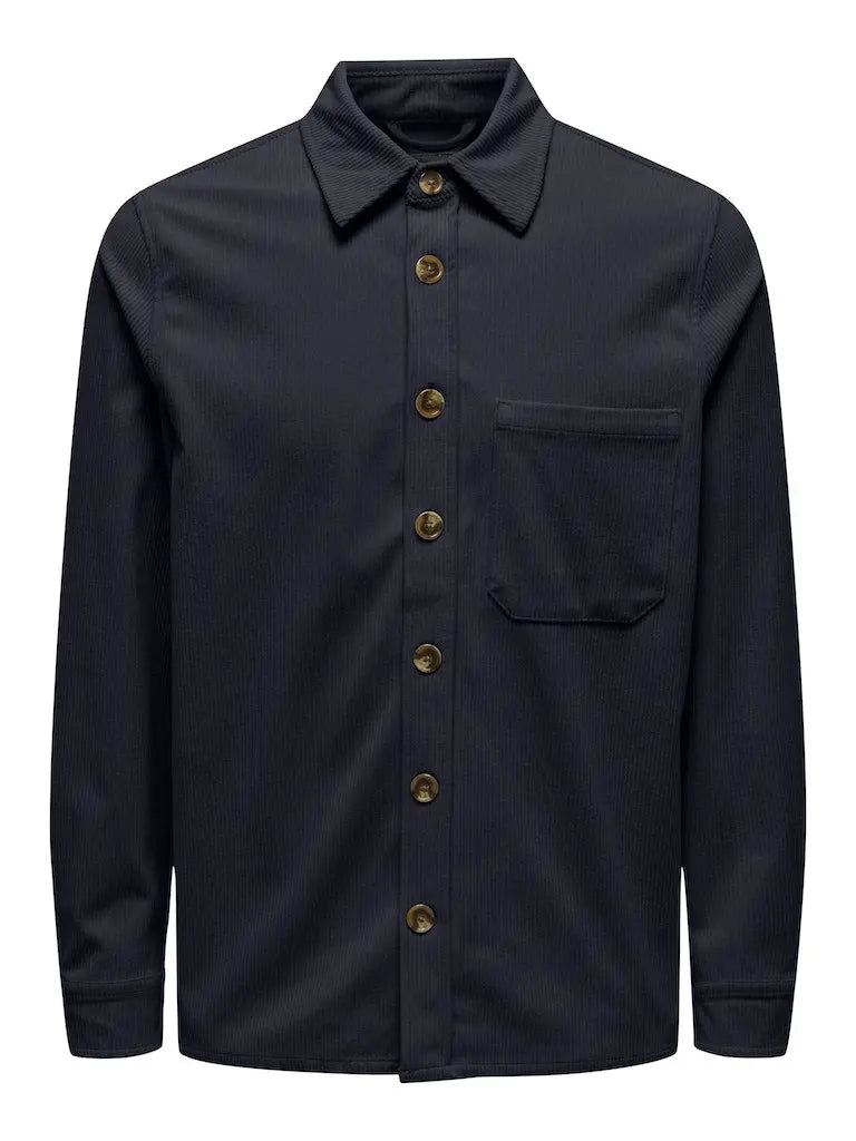 Tile Kordfløyel Overshirt - Dark Navy Only & Sons