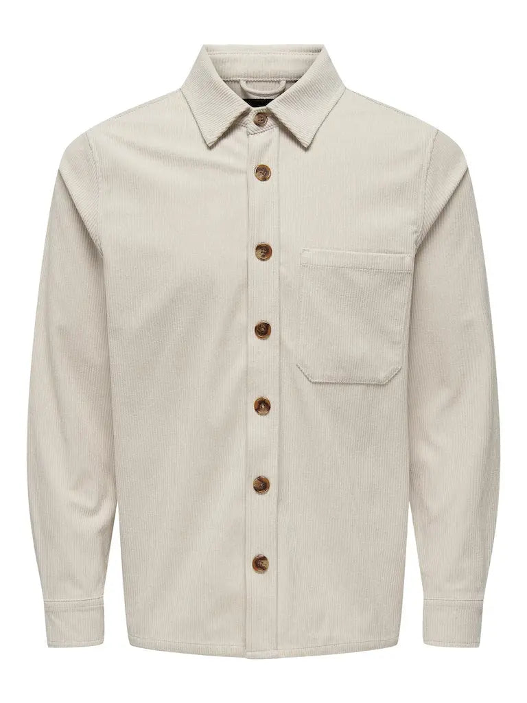 Tile Kordfløyel Overshirt - Pumping Stone Only & Sons