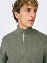 Ting Half Zip Genser - Only & Sons