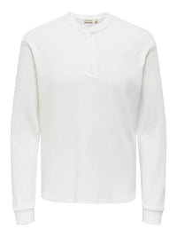Tobie Grandad Tee - Bright White Only & Sons