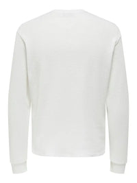 Tobie Grandad Tee - Bright White Only & Sons