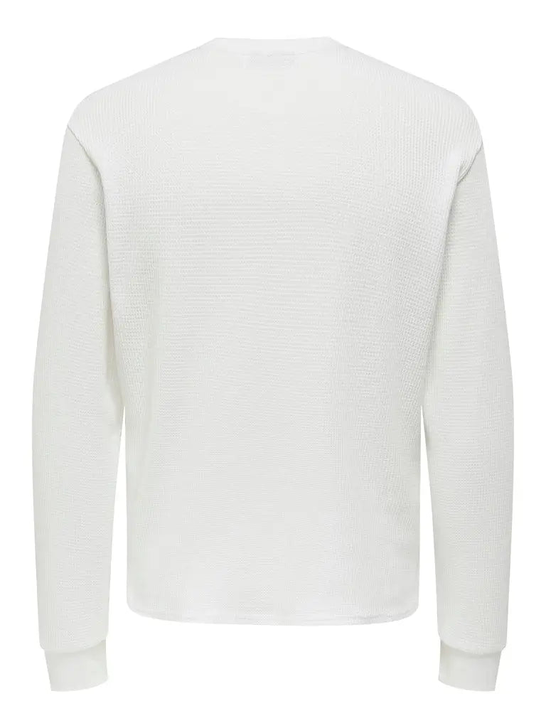 Tobie Grandad Tee - Bright White Only & Sons