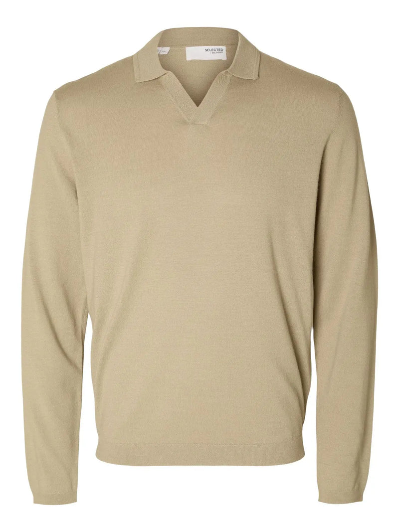 Town Merino Polo Genser - Pure Cashmere Selected Homme