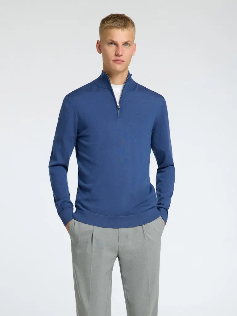 Tray Merino Half Zip Genser - Oceana Selected Homme