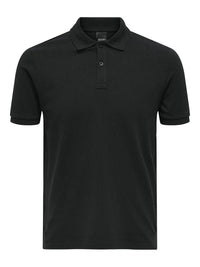 Tray Pique Polo - Black Only & Sons