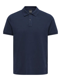 Tray Pique Polo - Navy Blazer Only & Sons