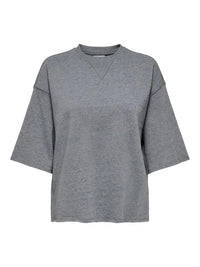 Viola Sweat T-Skjorte - Medium Grey Melange JDY