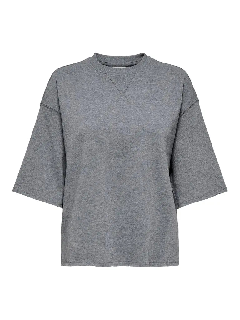 Viola Sweat T-Skjorte - Medium Grey Melange JDY