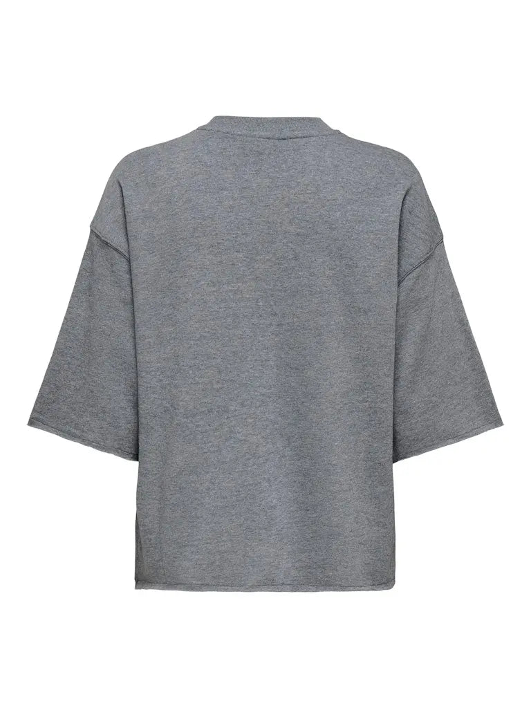 Viola Sweat T-Skjorte - Medium Grey Melange JDY