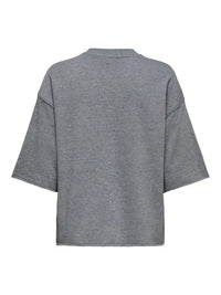 Viola Sweat T-Skjorte - Medium Grey Melange JDY