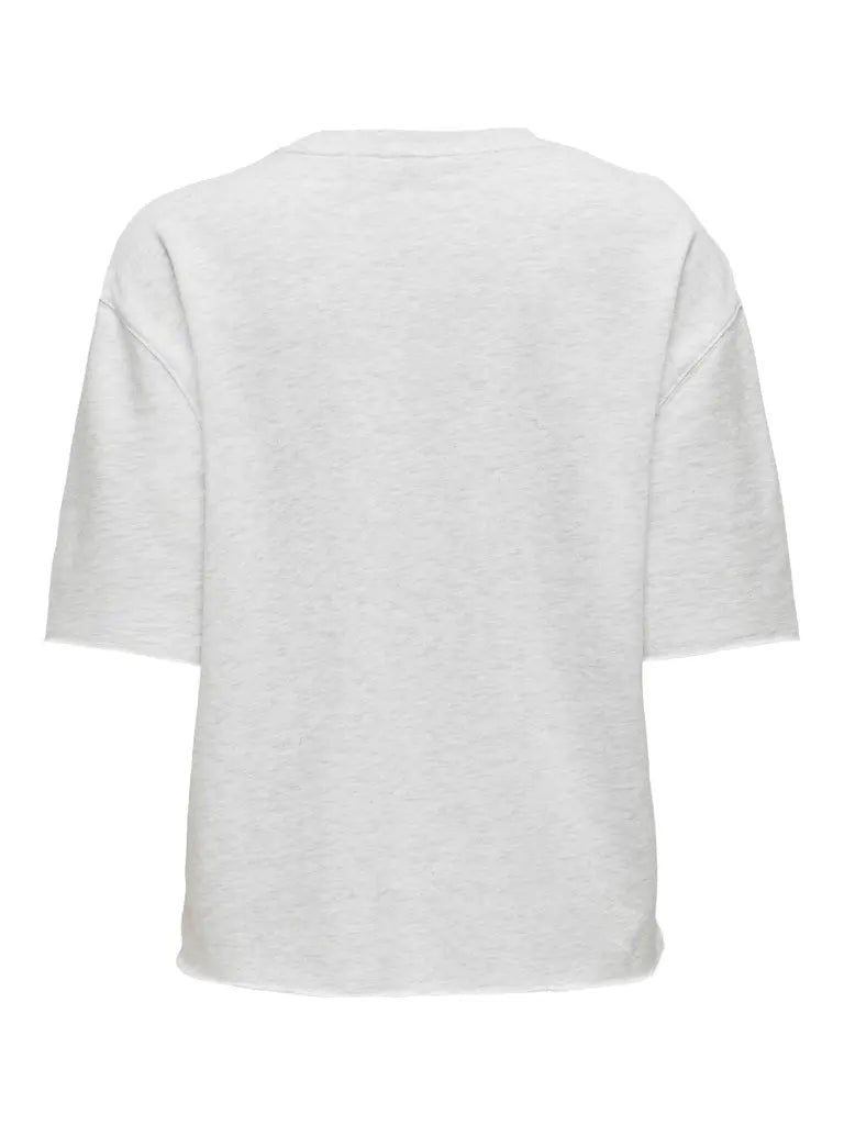 Viola Sweat T-Skjorte - Oatmeal Detail JDY