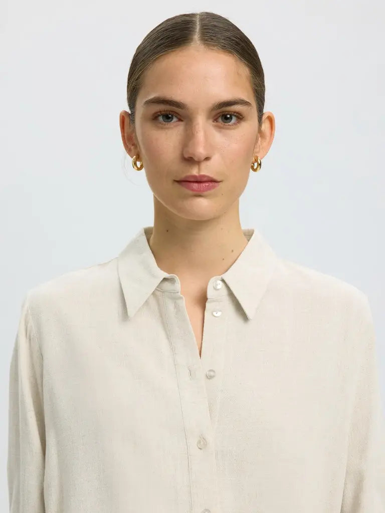 Viva Linskjorte - Sandshell Selected Femme