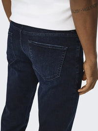 WEFT Flex Jeans Regular 2652 - Blue Black Denim Only & Sons