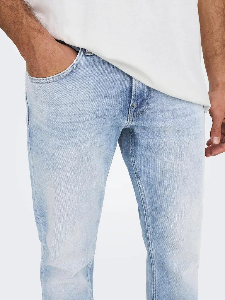 WEFT Flex Jeans Regular 4873 - Light Blue Denim Only & Sons