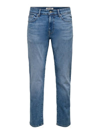WEFT Flex Jeans Regular Jax 6817 - Light Medium Blue Only & Sons
