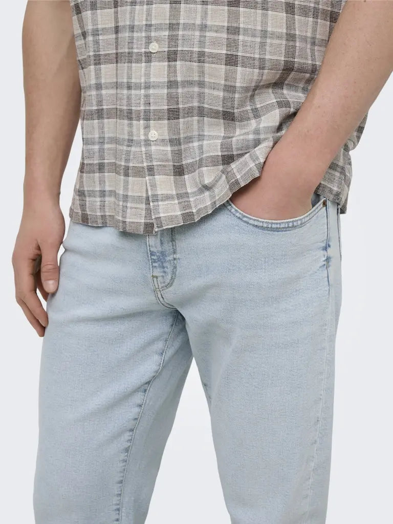 WEFT Flex Jeans Regular Jax 7006 - Light Blue Denim Only & Sons